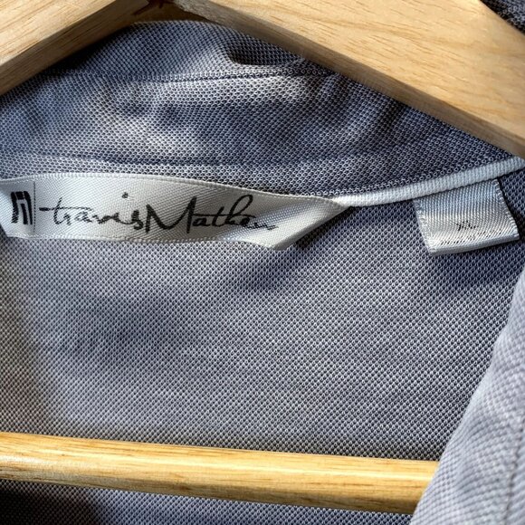 Travis Mathew Golf Polo Shirt Mens Size XL Gray Short Sleeves Pima Cotton Blend‎ - Picture 3 of 10